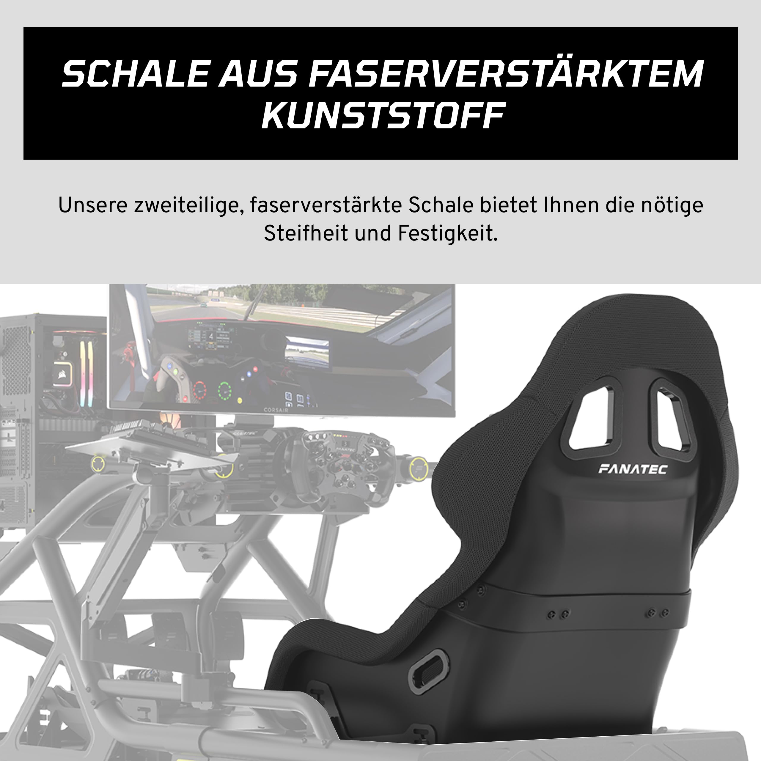 fanatec-clubsport-gt-cockpit-sitz-schalensitz-schwarz image 2
