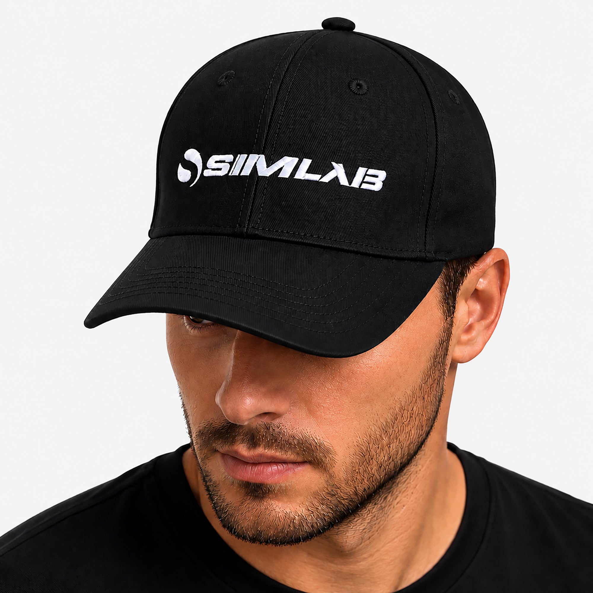 sim-lab-cap-basecap-mit-sticklogo-verstellbar-einheitsgr-e image 3