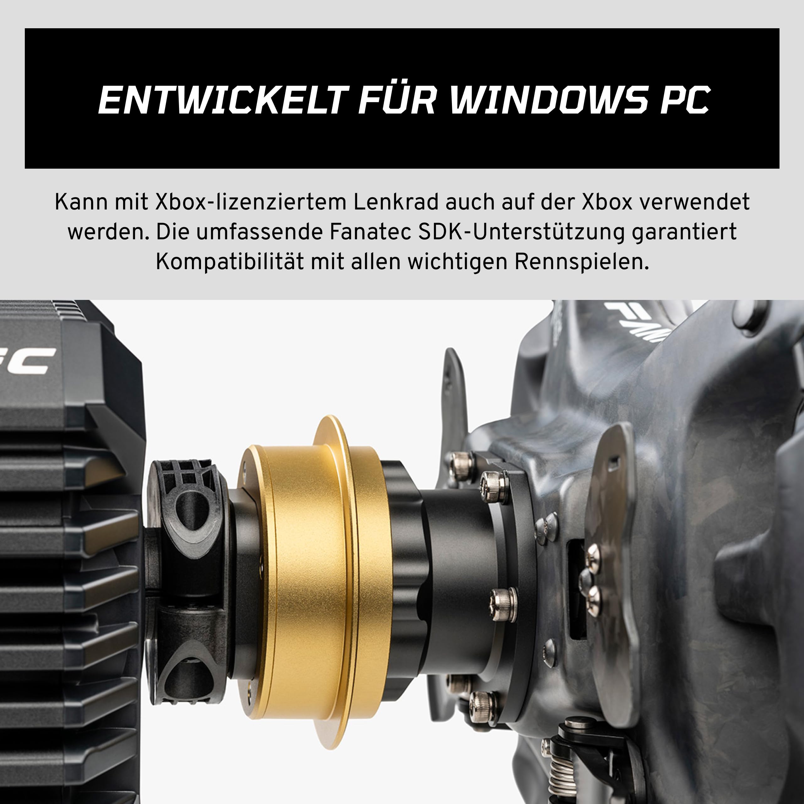 fanatec-csl-dd-qr2-wheel-base-direct-drive-lenkradbasis-f-r-pc-5-nm-8-nm-mit-boo image 4