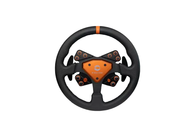simucube-tahko-round-orange-edition-lenkrad-rund image 1