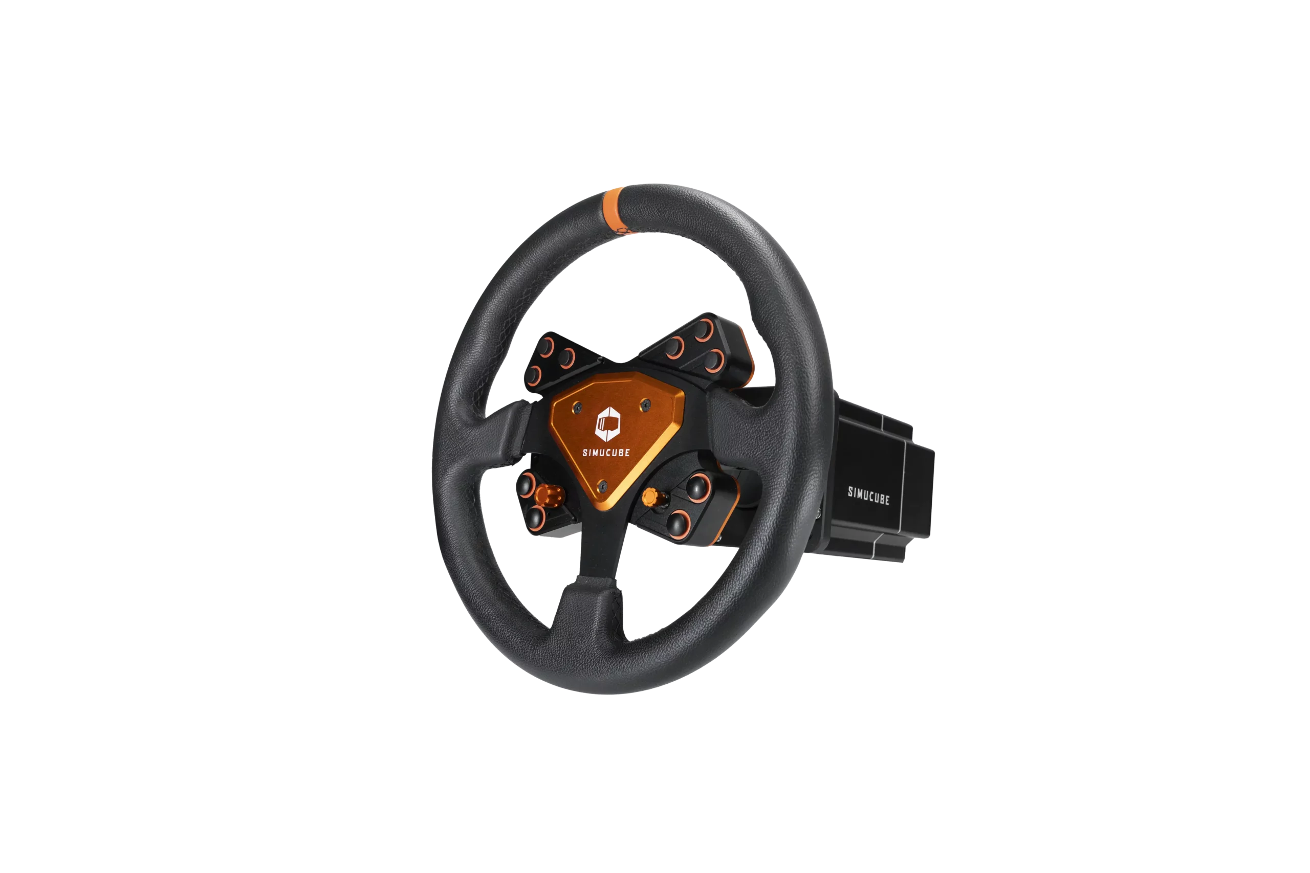 simucube-tahko-round-orange-edition-simucube-2-wheelbase-bundle image 1