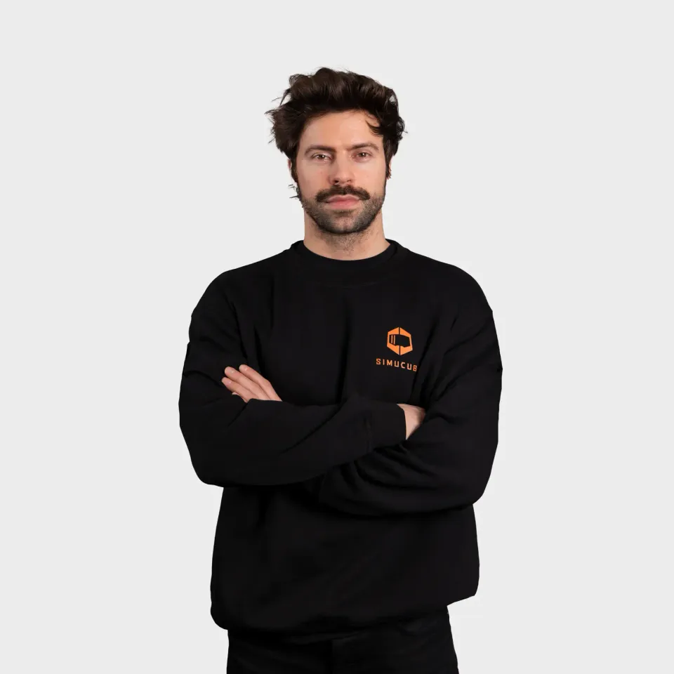 simucube-college-sweater-offizieller-fan-sweater image 1